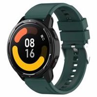 Siliconen sportband - Donkergroen - Xiaomi Mi Watch / Xiaomi Watch S1 / S1 Pro / S1 Active / Watch S2 - thumbnail