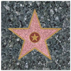 16x Hollywood thema servetten - 25 x 25 cm - Papier - Hollywood/award/Walk of Fame ster