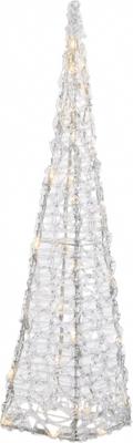 Led piramide l22b22h118cm 80l w.wit - Lumineo