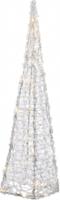 Led piramide l22b22h118cm 80l w.wit - Lumineo