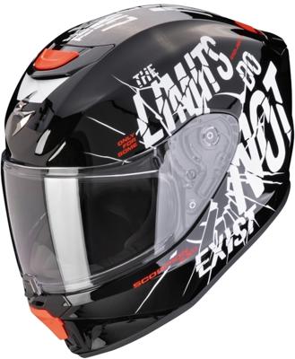 SCORPION EXO-Jnr Air Boum, Kinder motorhelm, Zwart-Wit