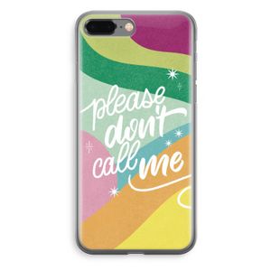 Don't call: iPhone 8 Plus Transparant Hoesje