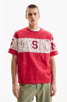 BEDRUKT BREISELT-SHIRT - RED - L