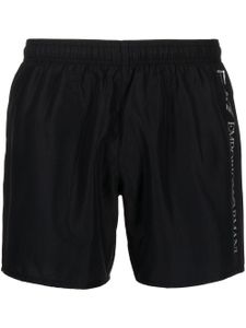 Ea7 Emporio Armani short de bain à logo imprimé - Noir