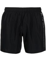 Ea7 Emporio Armani short de bain à logo imprimé - Noir - thumbnail