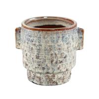 PTMD bloempot katelynn keramiek s crème 13 cm | 18 stuks