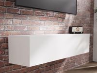 Tv-meubel MARLEY 1 klapdeur 140 cm wit