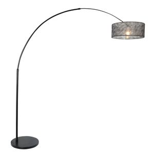 Steinhauer Vloerlamp Sparkled light 9834 zwart kap zwart sizoflor