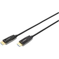 Digitus AK-330126-150-S HDMI-kabel HDMI Aansluitkabel HDMI-A-stekker, HDMI-A-stekker 15.00 m Zwart 8K UHD, Afgeschermd (dubbel)