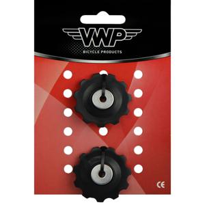 VWP Derailleurwieltjes 11 tanden single speed zwart 2 stuks