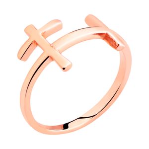 Ring Met roségoud verguld chirurgisch staal Ringen