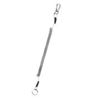 Outdoor multi-functionele anti-verloren sleutelhanger TPU voorjaar Lanyard lengte: 32cm (grijs)