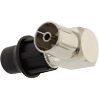 Telecom Security KIF 90° Coax-koppeling, haaks Aansluitingen: Coax-bus IEC Kabeldiameter: 7 mm 1 stuk(s)