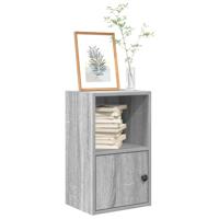 Boekenkast 31x24x52 cm bewerkt hout grijs sonoma eikenkleurig