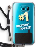 Victory Royale: Samsung Galaxy S6 Transparant Hoesje met koord