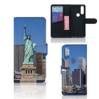 Motorola One Macro Flip Cover Vrijheidsbeeld - thumbnail