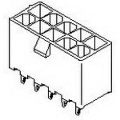 Molex 44472-0654 Male header, inbouw (standaard) Inhoud: 1 stuk(s) Bulk
