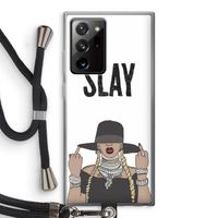 Slay All Day: Samsung Galaxy Note 20 Ultra / Note 20 Ultra 5G Transparant Hoesje met koord