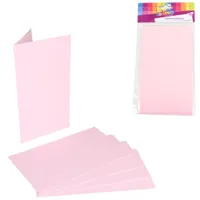 DIY menukaarten karton roze 10 x 17 cm 5 stuks | 24 stuks