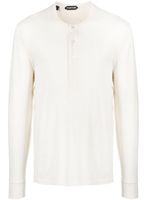 TOM FORD short-button fastening T-shirt - Tons neutres - thumbnail