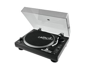 Omnitronic BD-1390 Draaitafel (dj) met riemaandrijving Zwart