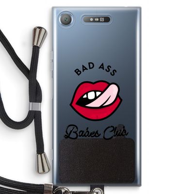 Badass Babes Club: Sony Xperia XZ1 Transparant Hoesje met koord