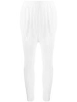 Stella McCartney legging à nervures - Blanc