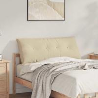 Rugkussen Crme 120 x 50 cm Microvezel Stof