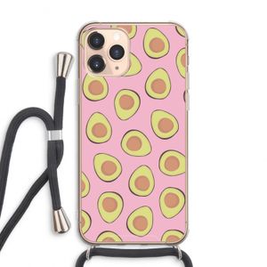 Dancing avocados: iPhone 11 Pro Max Transparant Hoesje met koord