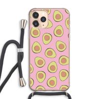 Dancing avocados: iPhone 11 Pro Max Transparant Hoesje met koord