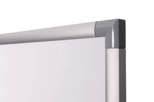 Maul Whiteboard Whiteboard MAULpro easy2move (b x h) 1000 mm x 1800 mm Grijs Kunststof coating Aan beide zijden te gebruiken, Incl. wielen