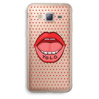 Yolo Denise: Samsung Galaxy J3 (2016) Transparant Hoesje