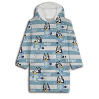 Bluey hoodie poncho strepen 7 - 14 jaar polyester Bluey hoodie poncho strepen 7 - 14 jaar polyester