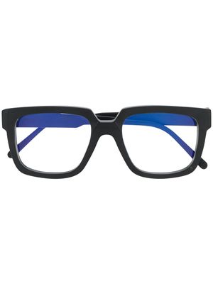 Kuboraum lunettes de vue à monture carrée bicolore - Noir
