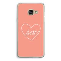 Best heart: Samsung Galaxy A3 (2016) Transparant Hoesje - thumbnail