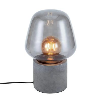Tafellamp beton antraciet &apos;Christina&apos; Nordlux E27 fitting glas 30 cm