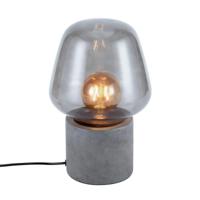 Tafellamp beton antraciet &apos;Christina&apos; Nordlux E27 fitting glas 30 cm