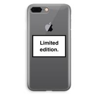 Limited edition: iPhone 8 Plus Transparant Hoesje