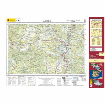 Topografische kaart 612 MT50 Ademuz | CNIG - Instituto Geográfico Nacional1