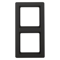 Berker Q1 Afdekraam | Inbouw | 2-voudig | Antraciet - 66.045.22