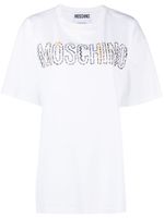 Moschino t-shirt à logo brodé - Blanc