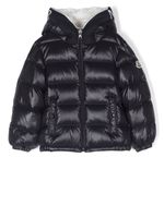 Moncler Enfant doudoune à logo imprimé - Bleu - thumbnail