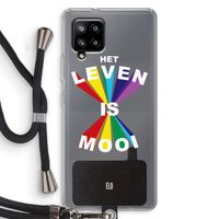 Het Leven Is Mooi: Samsung Galaxy A42 5G Transparant Hoesje met koord