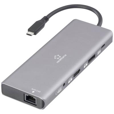 Renkforce USB-C dockingstation RF-DKS-905 10-in-1 8K PD 3.1 Geschikt voor merk (dockingstation): Universeel USB-C Power Delivery