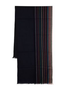 Paul Smith écharpe Signature Stripe en soie mélangée - Bleu