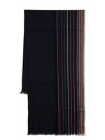 Paul Smith écharpe Signature Stripe en soie mélangée - Bleu - thumbnail