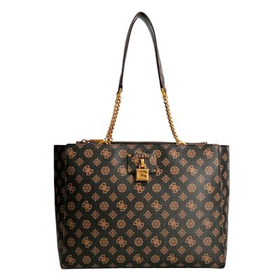 Guess Centre Stage Society Tote mocha logo  Damestas