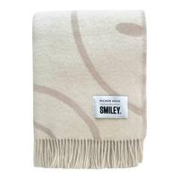 MAISON DEUX Plaid Smiley® 130 x 200 cm - Beige