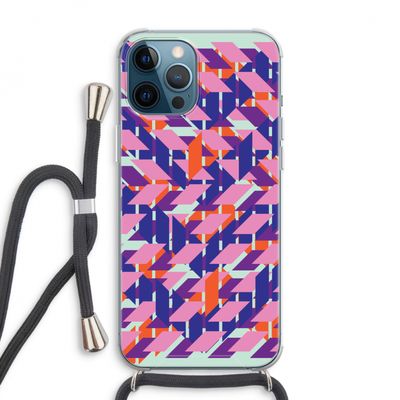 Skew Blush 3: iPhone 12 Pro Max Transparant Hoesje met koord
