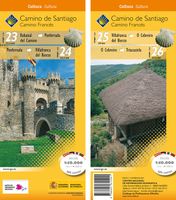 Wandelkaart 23-26 Camino Santiago de Compostella Rabanal - Triacastela | CNIG - Instituto Geográfico Nacional - thumbnail